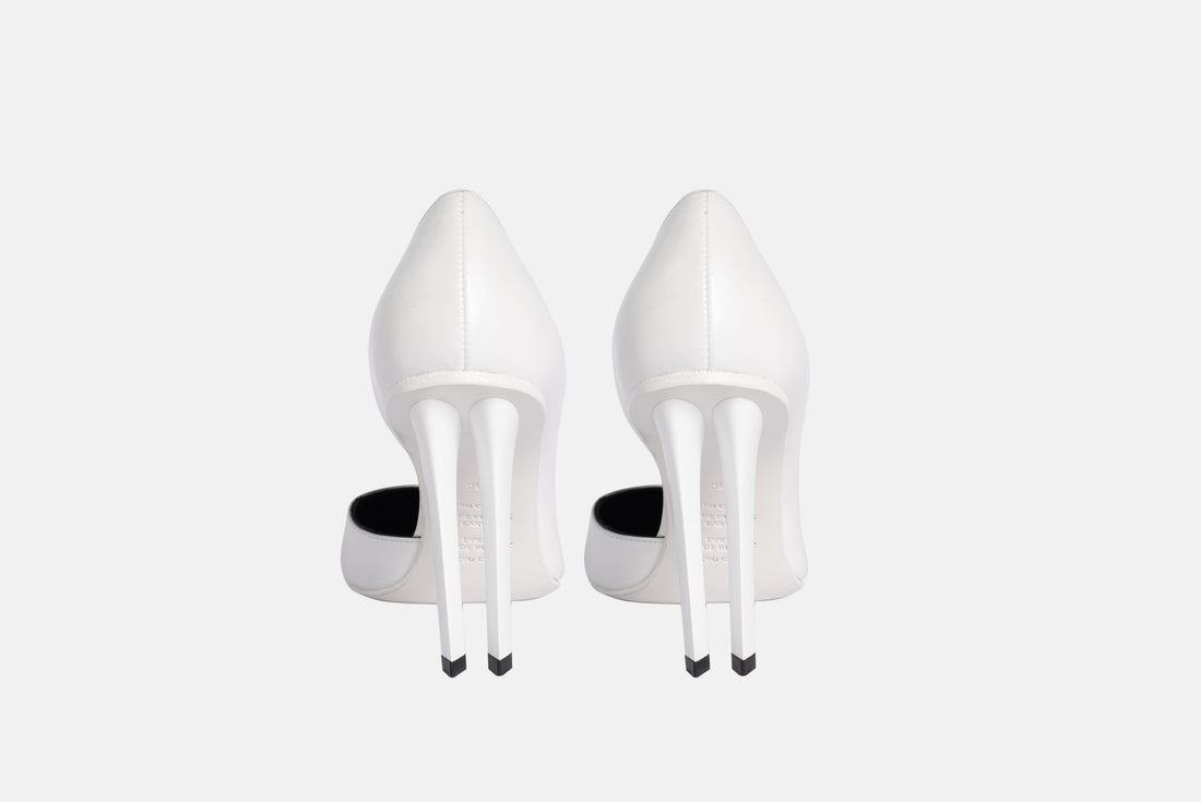 Twin D'orsay Pump White