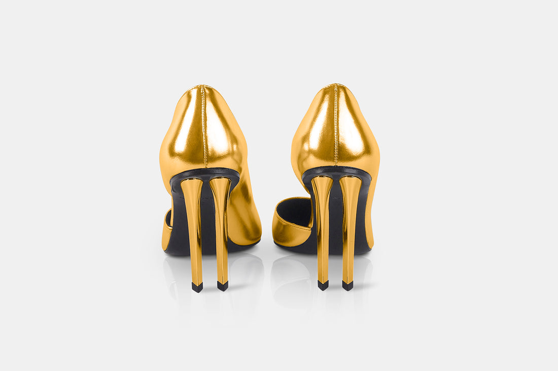 Twin D'orsay Pump Gold