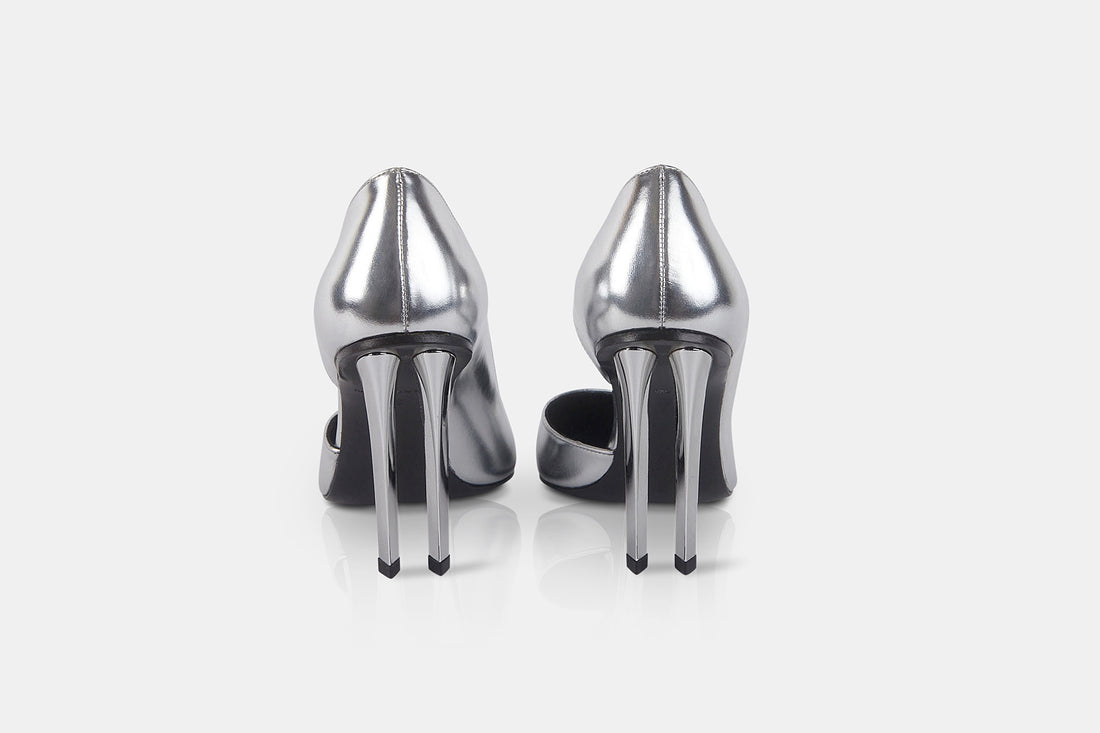 Twin D'orsay Pump Silver