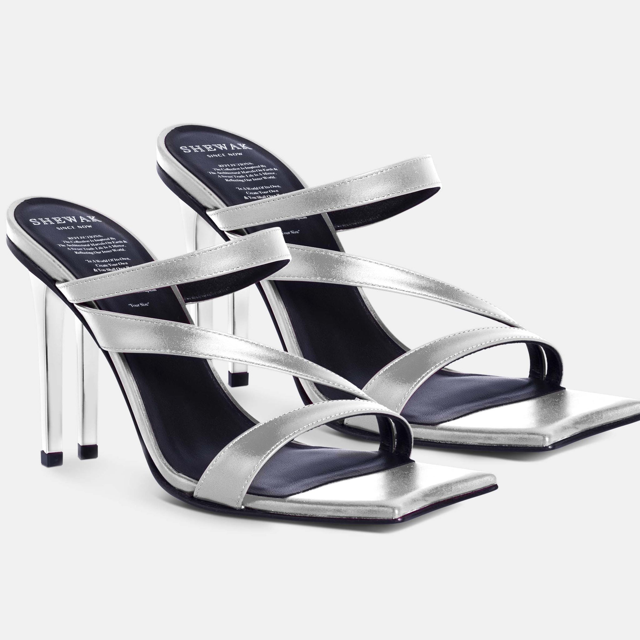 Zaha Sandal Silver Mirror