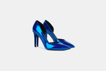 Twin D'orsay Pump Electric Blue Made to order